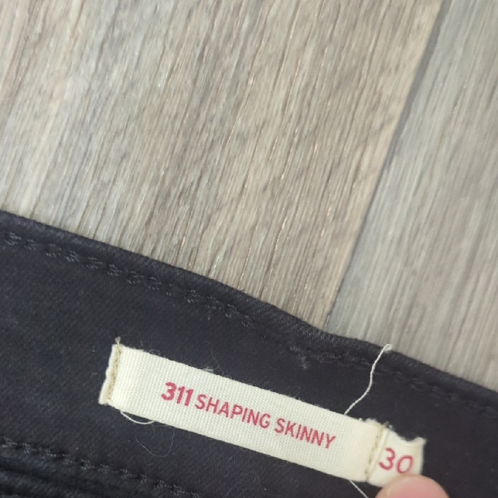 Women 311 Shaping Skinny Black Jeans - Picture 2 of 7